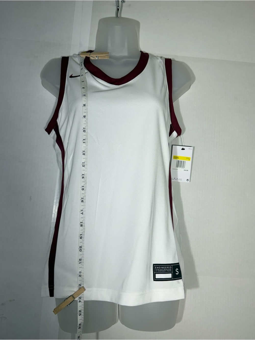 NWT Nike Women’s Basketball Jersey Maroon/white Sz S